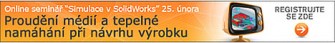 Pozvánka na internetový seminář Simulace proudění v SolidWorks. Termín: 25.2.2010 v 10:00