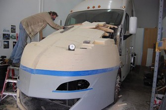 SuperTruck prepping for fiberglass -1129