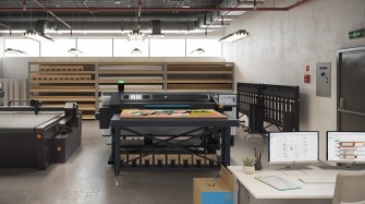 HP Latex R530 and HP PrintOS Production Hub  Enviro-2514