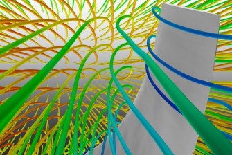 Simulace snížení indukovaného odporu s využitím virtuální prezentace (zdroj: Petr Fořt) proudeni 003-2545