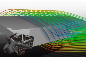 Finální prezentace proudění v 1/3 křídla od centroplánu pomocí 3D dat a virtuální reality (zdroj: Petr Fořt) proudeni 004-2545