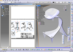 Obr. 10 Generovanie výkresov v časti Mechanical Design, modul Drafting