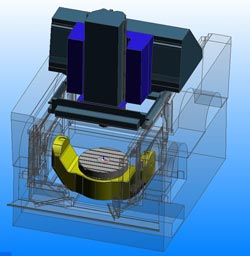 Simulace 5 osého stroje MCU 630V – 5X