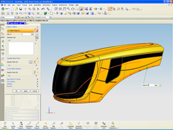 Průmyslový design přímo v CAD, model kapoty traktoru Průmyslový design přímo v CAD, model kapoty traktoru