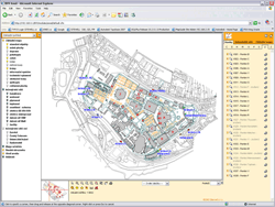 Po vstupu do GIS systému BVV se zobrazí mapa celého areálu. Uživatel má k dispozici navigační strom pro zapínání a vypínání jednotlivých grafických vrstev informačního systému Po vstupu do GIS systému BVV se zobrazí mapa celého areálu. Uživatel má k dispozici navigační strom pro zapínání a vypínání jednotlivých grafických vrstev informačního systému