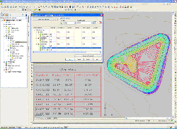Celý návrh, tedy kresba, tabulky, popisky, vše vzájemně dynamicky propojeno