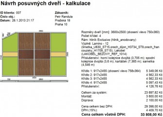 Cabinet-kalkulace