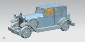 Obr. 2 Model vytvořený v CAD Siemens NX