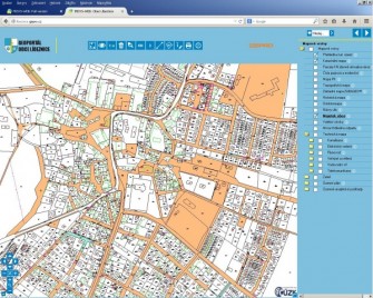 Geoportál GEPRO – mapa majetku obce