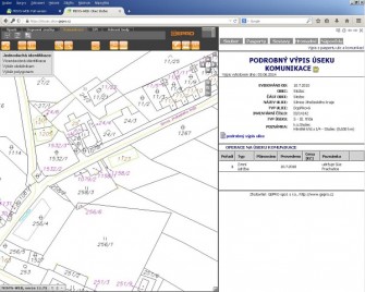 Geoportál GEPRO – pasport komunikací