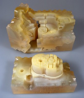 Rapid Prototyping-Silikonova forma rozdelena na nekolik segmentu